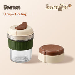 Iced Brew Coffee Cup With Ice Cube Tray