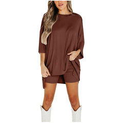 Summer Shorts Suit Fashion Loose Short-sleeved