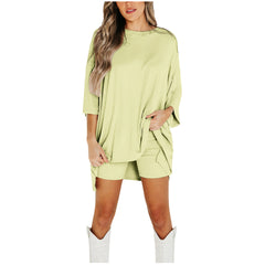Summer Shorts Suit Fashion Loose Short-sleeved