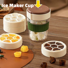 Iced Brew Coffee Cup With Ice Cube Tray