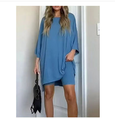Summer Shorts Suit Fashion Loose Short-sleeved
