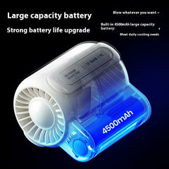 Wind Usb Charging Small Air Fan For Outdoor Sports Travel Work