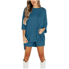 Summer Shorts Suit Fashion Loose Short-sleeved