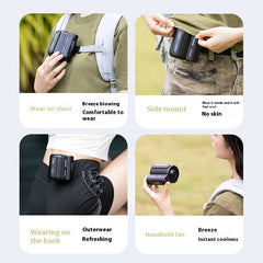 Wind Usb Charging Small Air Fan For Outdoor Sports Travel Work