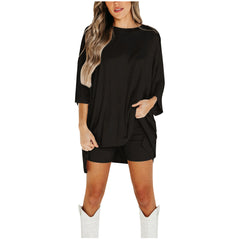 Summer Shorts Suit Fashion Loose Short-sleeved