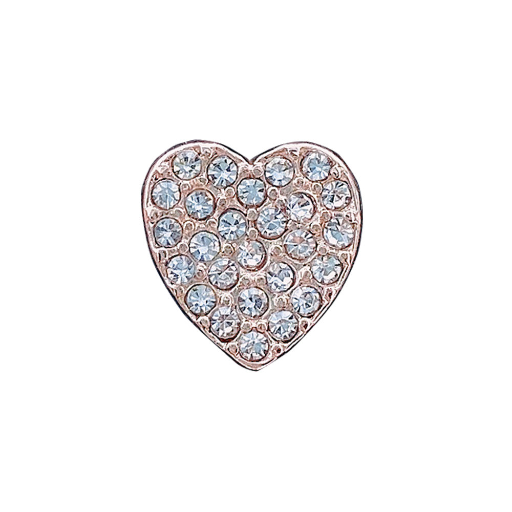 Small Silver Brooch With Full Diamonds