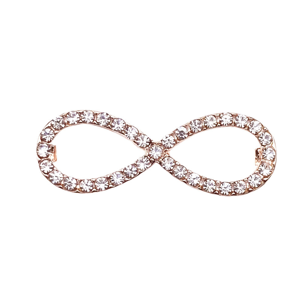 Small Silver Brooch With Full Diamonds